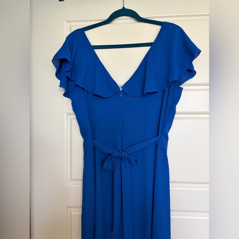 Italian dress electric blue Rinascimento XL